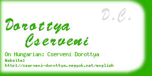 dorottya cserveni business card